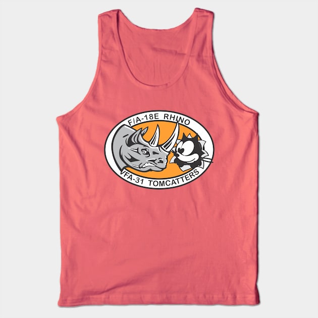 VFA-31 Tomcatters - Rhino Tank Top by MBK